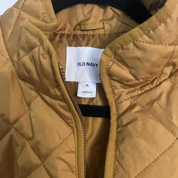 Old Navy Mustard Diamond Vest size XL - Picture 3 of 6